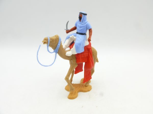 Timpo Toys Camel rider variant, light blue with white inner trousers