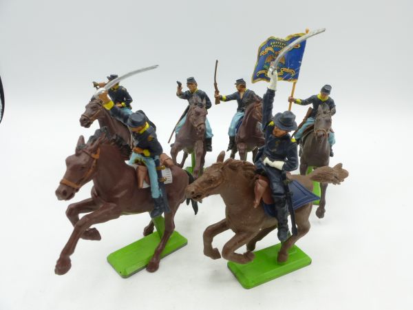 Britains Deetail Set of Northerners on horseback (6 figures), brown horses