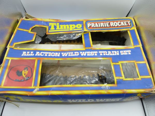 Timpo Toys Box Prairie Rocket mit 8 gebogenen Schienen, Ref. Nr. 242