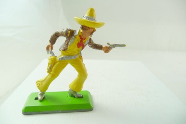 Britains Deetail Mexican walking, firing with pistol - rare colour combination