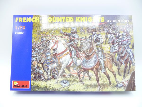 Miniart XV Century: French Mounted Knights, Nr. 72007 - OVP, Teile am Guss