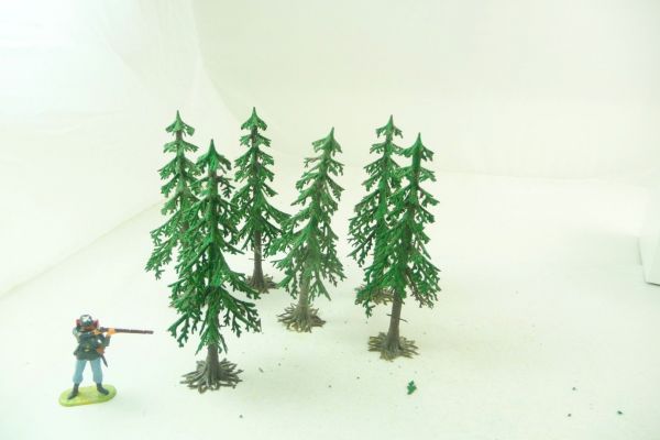 Set of conifers, suitable for 4 cm figures (without figure)