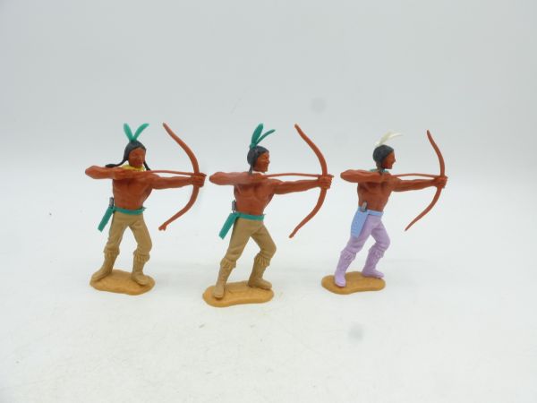 Timpo Toys 3 Indianer 3. Version stehend mit Bogen