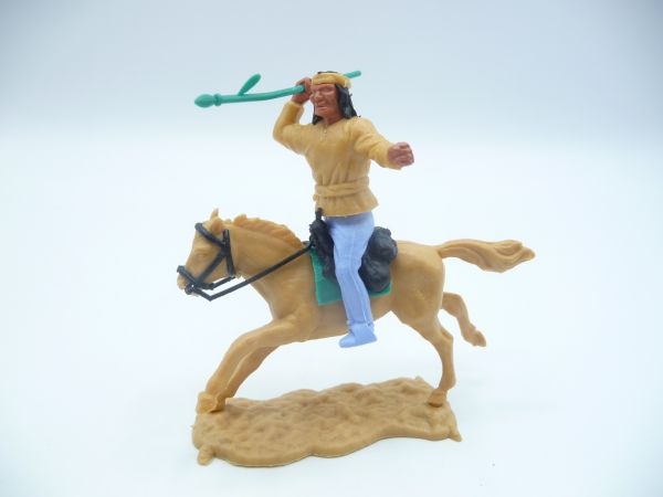 Timpo Toys Apache riding beige, throwing spear