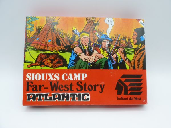 Atlantic 1:72 Far West Story "Sioux Camp", No. 1112 - orig. packaging, complete