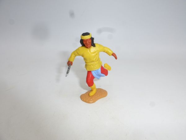 Timpo Toys Apache gelb mit Tomahawk - tolles laufendes Unterteil