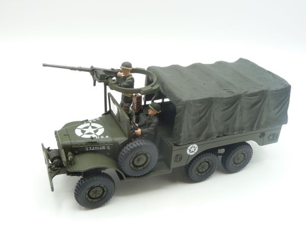 Unimax Toys Forces of Valor truck (metal/plastic) USA with driver + soldiers