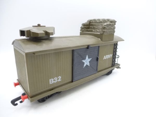 Timpo Toys Gepäck-/Transportwagen des Army Zugs - Zustand siehe Fotos