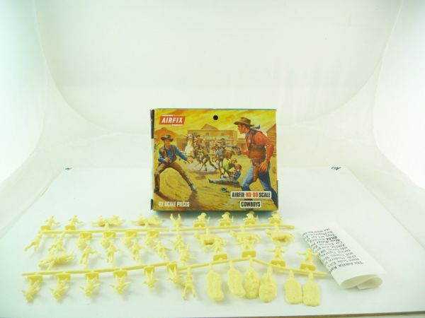 Airfix 1:72 Cowboys - orig. packing, Blue Box, figures on cast, Box very good condition