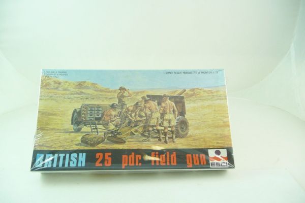 Esci British 25 pdr field gun, No. 8045 - orig. packaging, shrink-wrapped