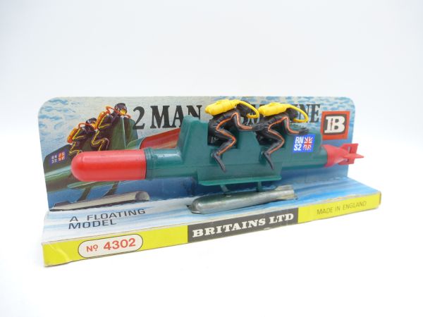 Britains 2-Man Submarine, No. 4302 - orig. packaging, rare