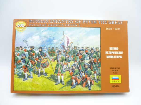 Zvezda 1:72 Russian Infantry of Peter the Great 1698-1725, Nr. 8049