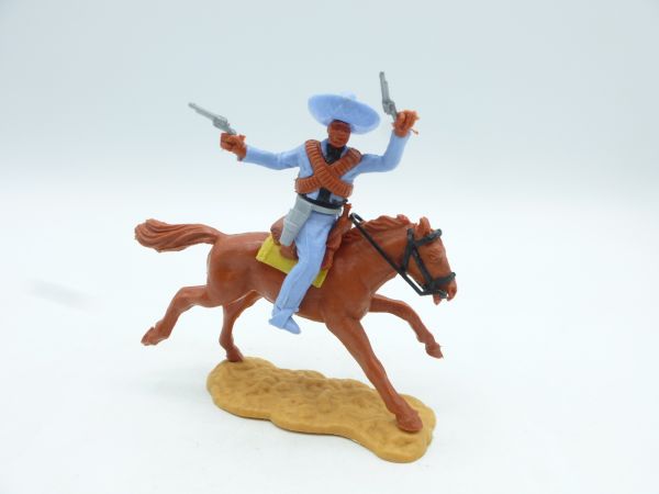 Timpo Toys Mexican riding, light blue/black, firing with 2 pistols