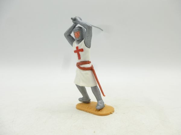 Timpo Toys Kreuzritter 2. Version stehend, beidhändig mit Schwert