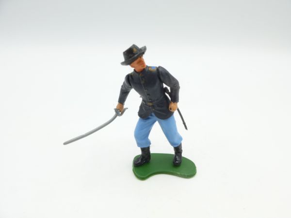 Britains Swoppets Union Army soldier, officer moving sideways with sabre