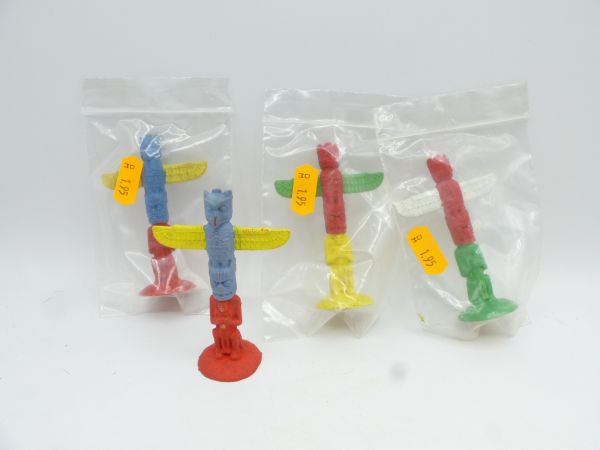 Elastolin 5,4 cm 4 different torture stake versions - in original bags