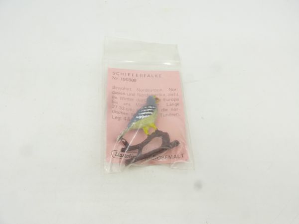 Elastolin soft plastic Slate falcon, No. 190809 - orig. packaging, brand new, with short description