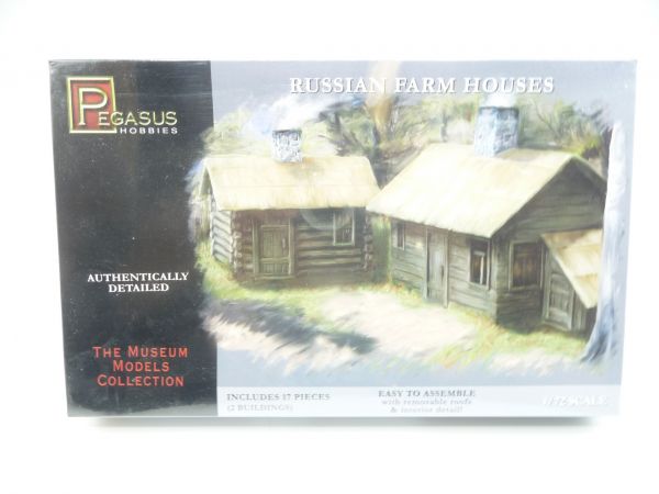 Pegasus Hobbies 1:72 Russian Farm Houses, No. 7702 - orig. packaging, shrink-wrapped