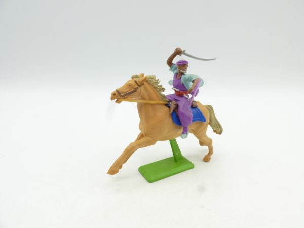 Britains Deetail Arab riding (lilac) with sabre + shield