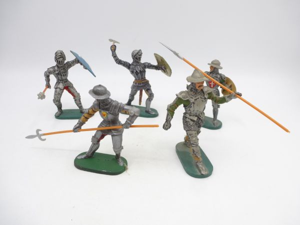 Elastolin 7 cm Knight set (5 foot figures)