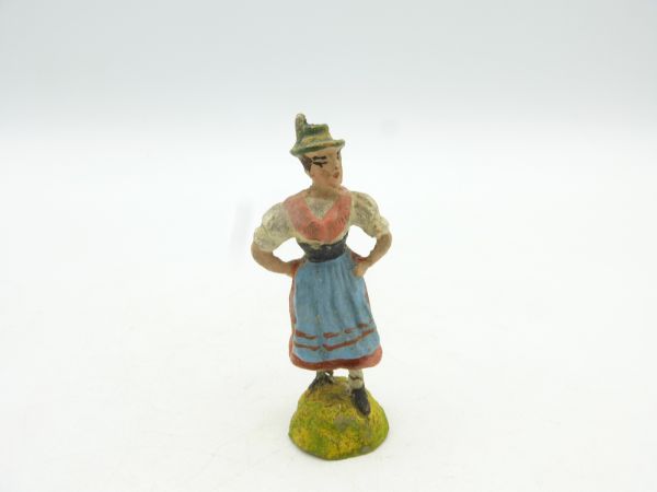Pfeiffer Black forest girl / woman with traditional costume (height 5,4 cm)