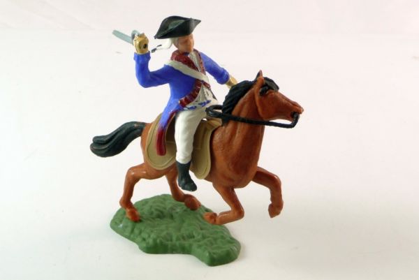 Transogram American soldier mounted, striking with sabre (horse not original)