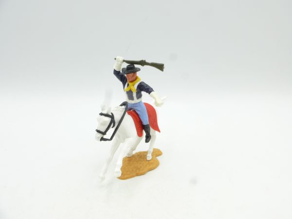 Timpo Toys Union Army Soldier 4th version riding, officer with rifle