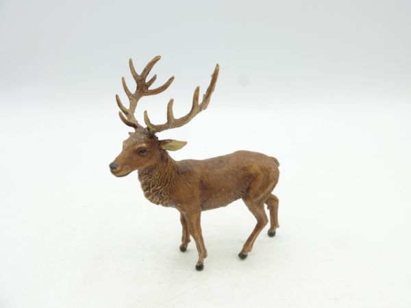 Elastolin soft plastic Stag standing - brand new, great painting