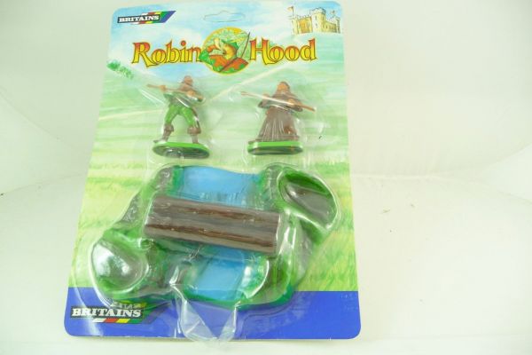 Britains Robin Hood Playset, Robin Hood with Friar Tuck at the riverbed - orig. packaging