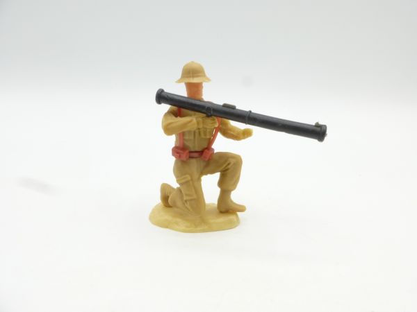 Elastolin 7 cm Soldat Afrika Korps mit Bazooka