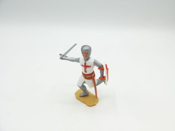 Timpo Toys Kreuzritter 2. Version laufend mit Schwert + Schild