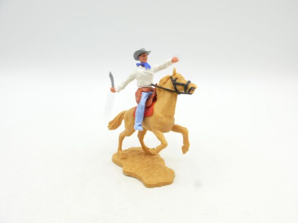 Timpo Toys Cowboy 2nd version riding with knife