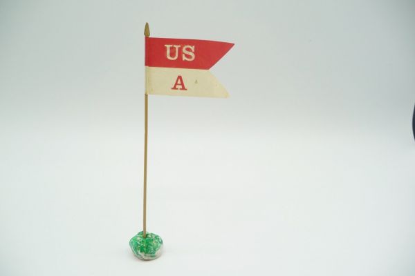 Umbau 7 cm US-Fahne (Höhe 11 cm), Material Papier - passend zu 7 cm Figuren