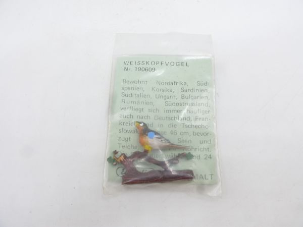 Elastolin soft plastic White-headed bird, No. 190609 - orig. packaging, brand new
