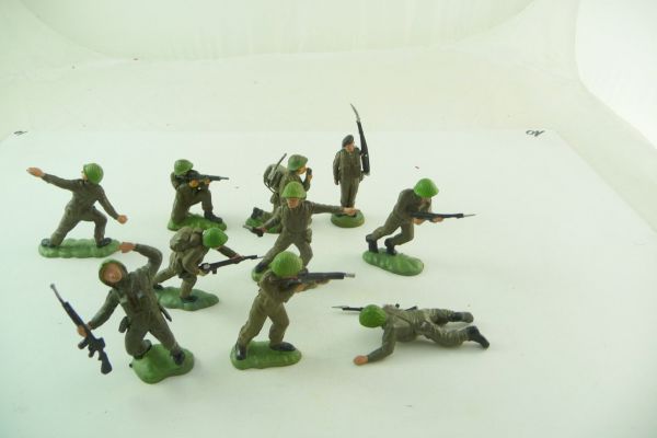 Britains Swoppets Set of 10 soldiers version 1 in different positions