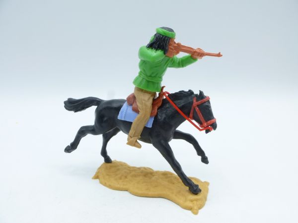 Timpo Toys Apache riding neon green, shooting rifle