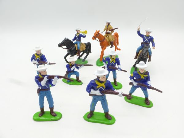 Panini 7th Cavalry-Set (3 Reiter, 6 Fußfiguren)