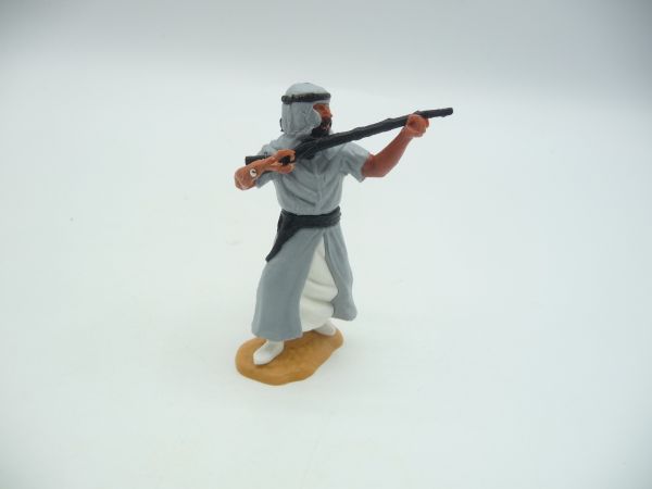 Timpo Toys Arab standing, firing rifle (grey, white inner robe) - modification
