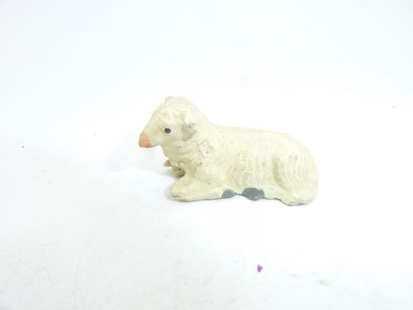 Elastolin (compound) Sheep lying (height 2 cm) - see photos