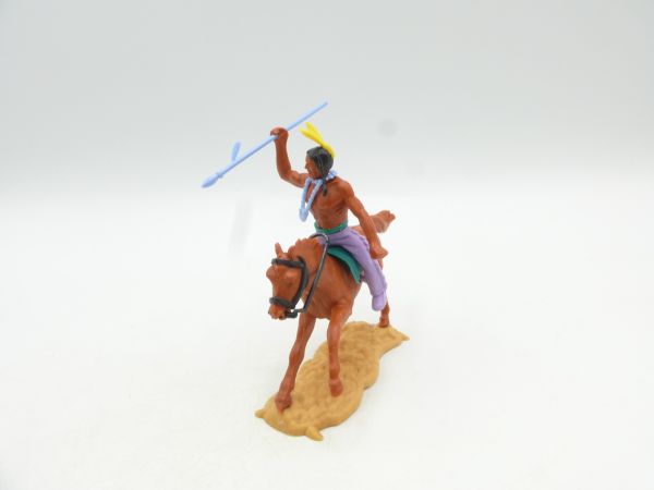 Timpo Toys Indian 3rd version riding, throwing spear