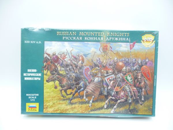 Zvezda 1:72 Russian Mounted Knights, No. 8039 - orig. packaging, shrink-wrapped