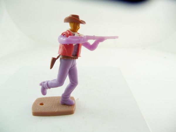 Plasty Cowboy standing, firing with rifle