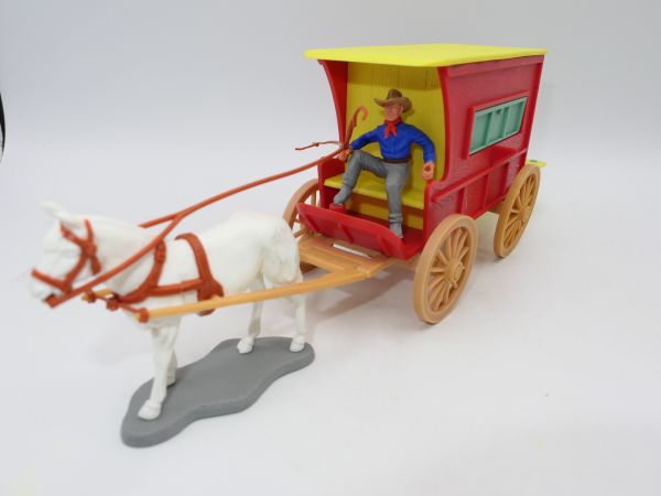 Timpo Toys Dr. Tripp carriage (red) - great carriage, only 2 supports missing