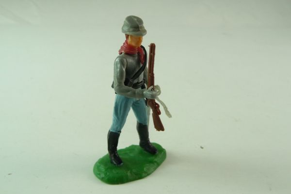 Elastolin Confederate Army soldier with rifle and sabre