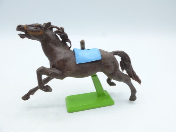 Britains Deetail Horse long-striding, brown, light blue blanket