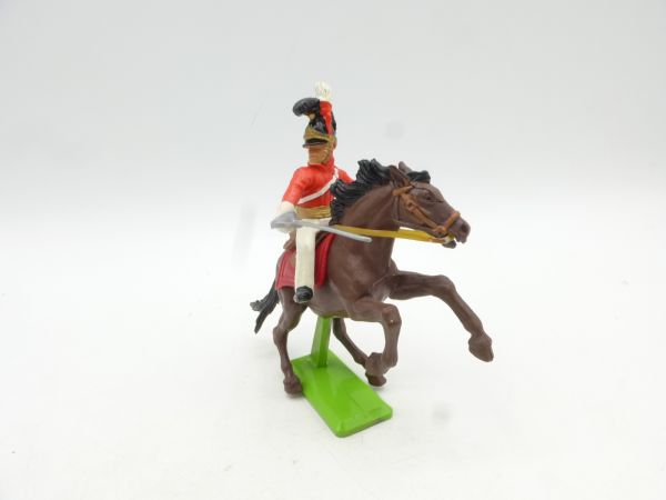 Britains Deetail Waterloo soldier riding, sabre down sideways