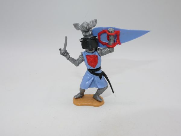Timpo Toys Visierritter hellblau mit Schwert