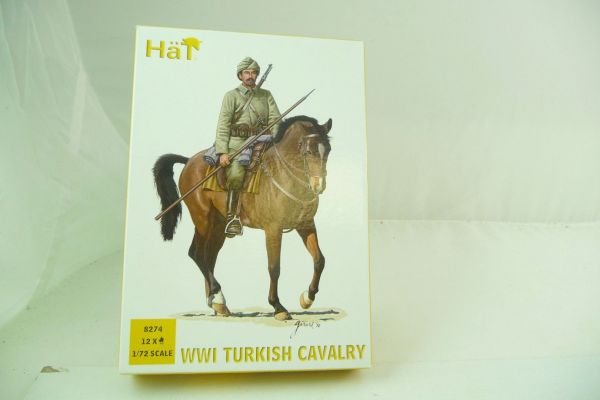 HäT 1:72 WW I Turkish Cavalry, No. 8274 - orig. packaging, parts on cast, box top