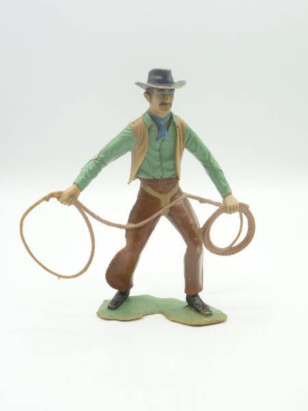 Marx blank figure Cowboy standing with lasso (14 cm height) - great figure