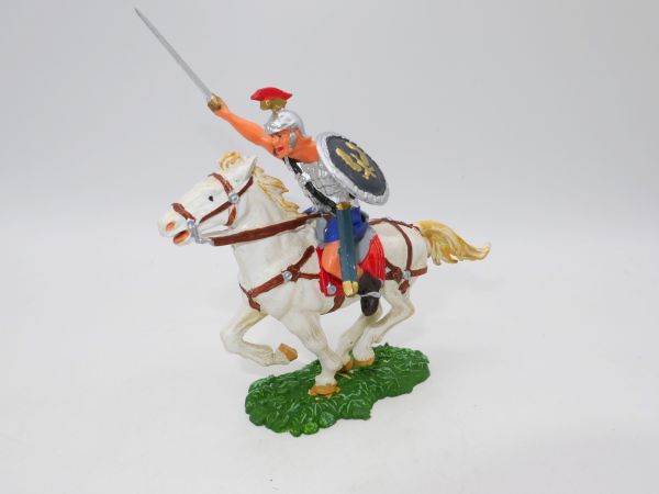 Elastolin 7 cm Roman horseman attacking with sword, no. 8459
